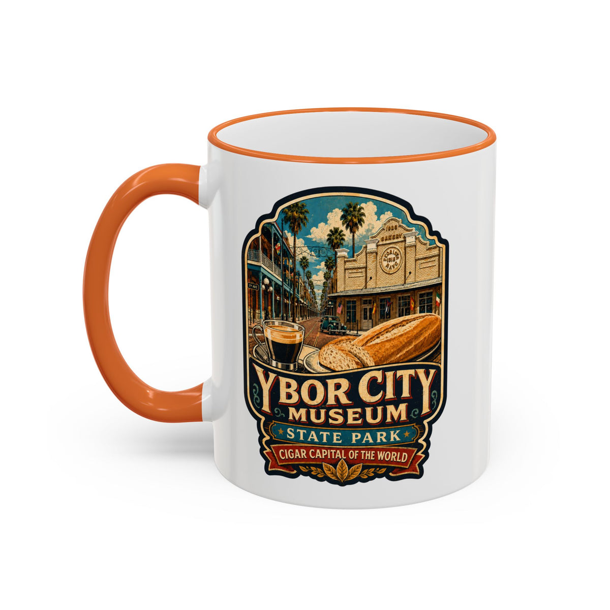 Ybor City Mug — Accent Rim & Handle 11oz/15oz