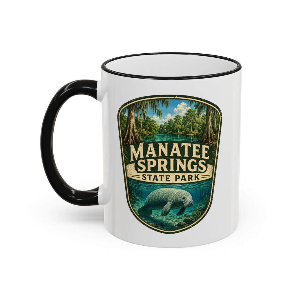 Manatee Springs Manatee Mug — Accent Rim & Handle 11oz/15oz
