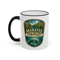 Manatee Springs Manatee Mug — Accent Rim & Handle 11oz/15oz