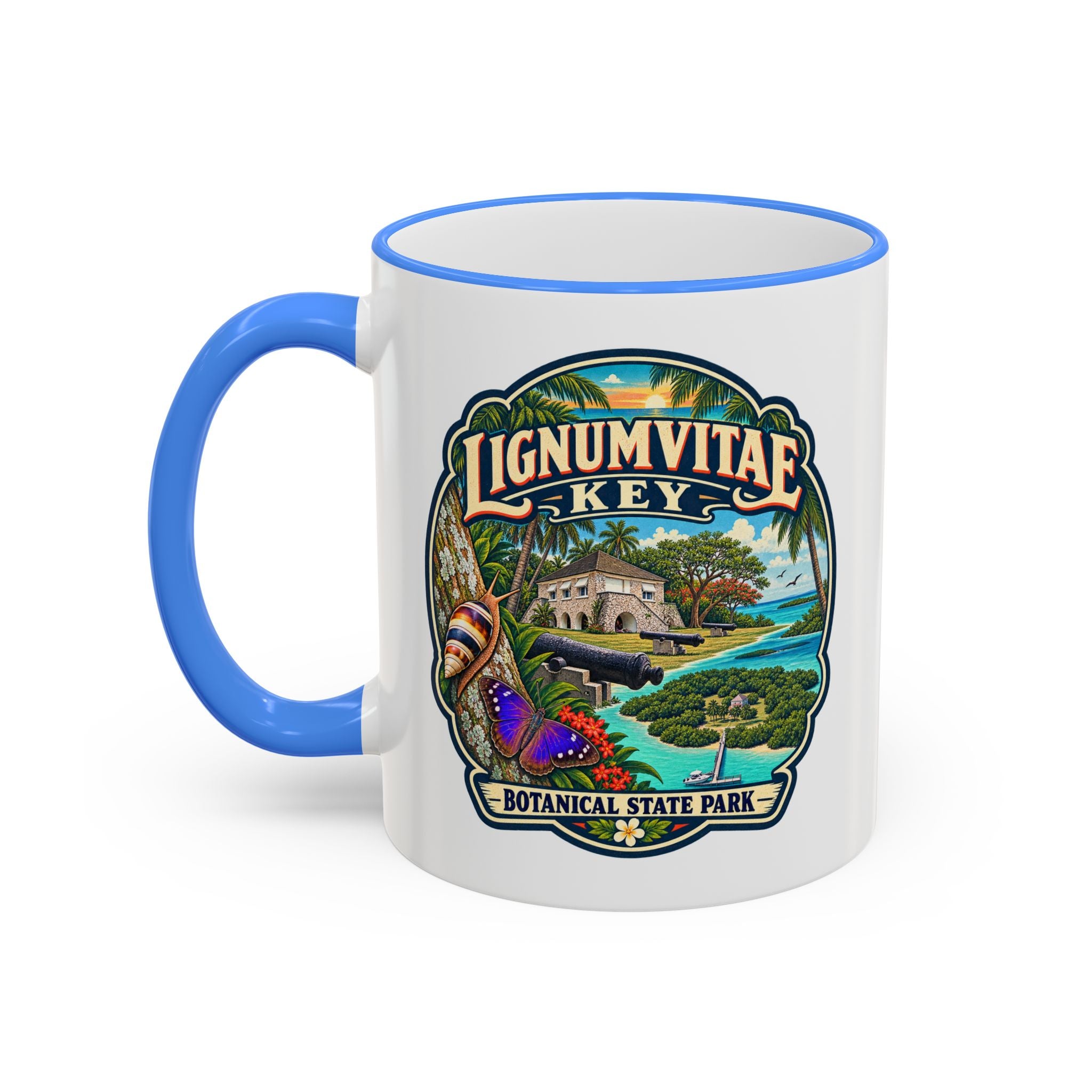 Lignumvitae Key Accent Rim & Handle 11oz/15oz