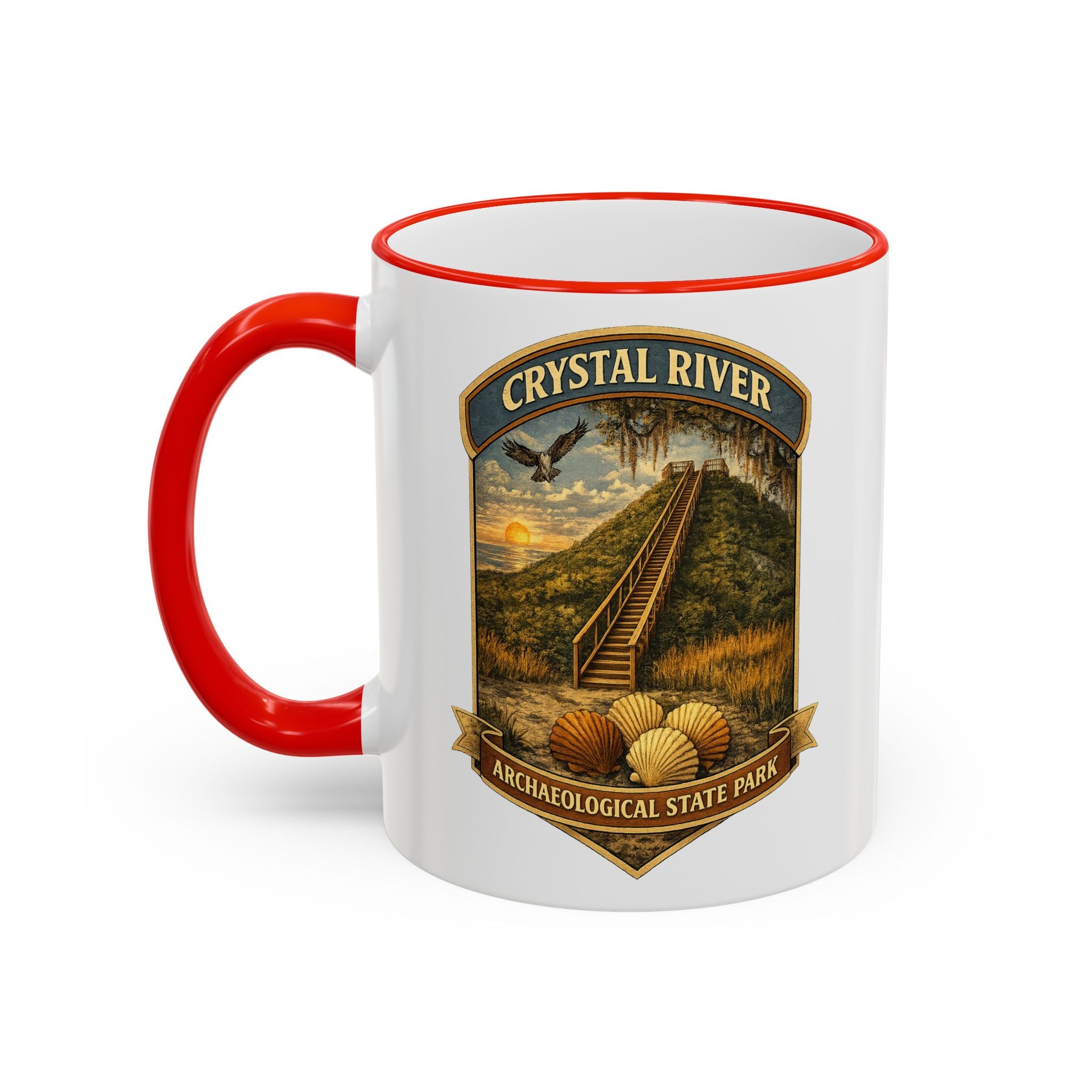 Crystal River Archaeological Accent Rim & Handle 11oz/15oz