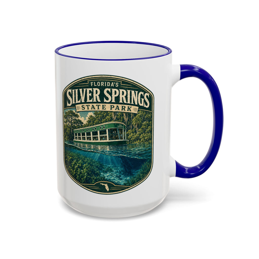 Silver Springs Vintage Mug — Accent Rim & Handle 11oz/15oz