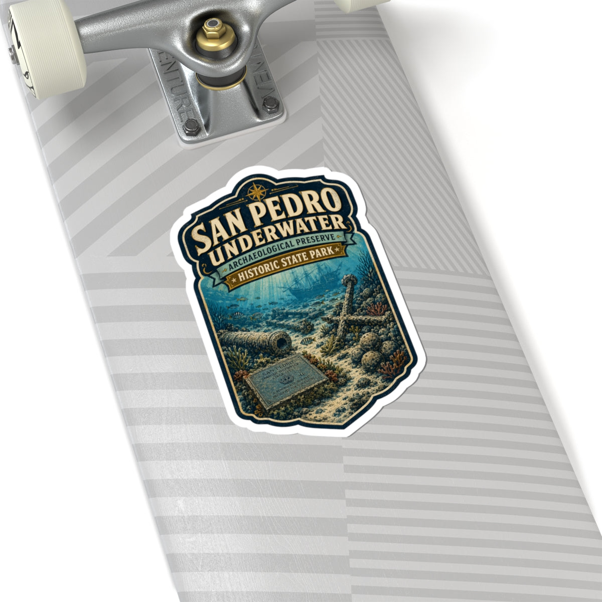 San Pedro Underwater Historic State Park Sticker — Underwater Archaeological Preserve Travel Decal