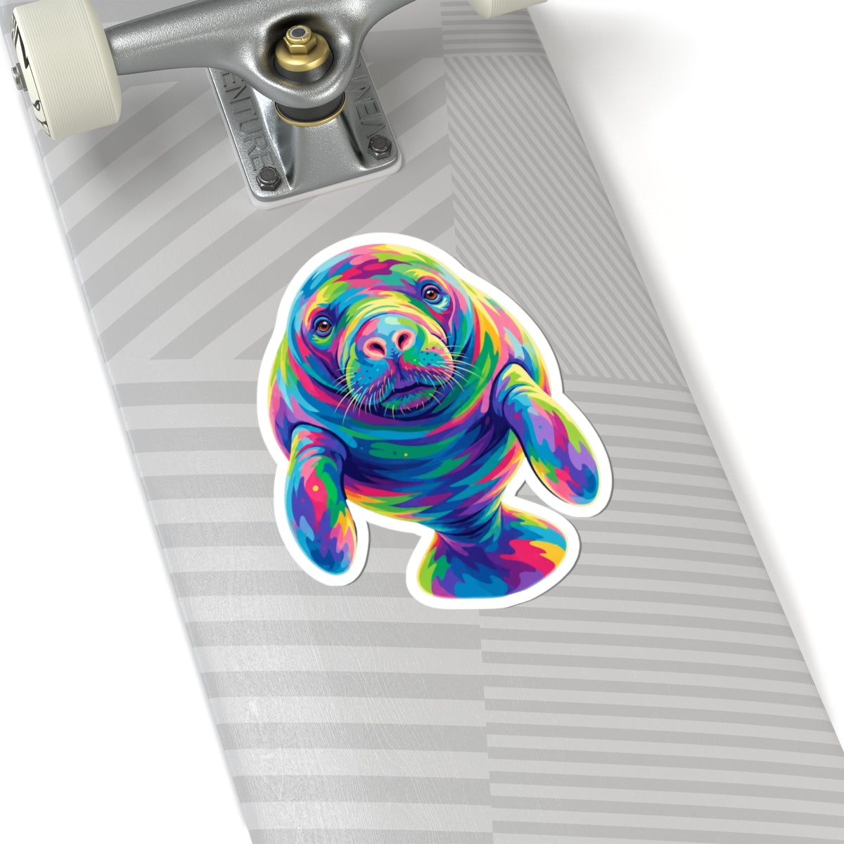 Rainbow Manatee Sticker