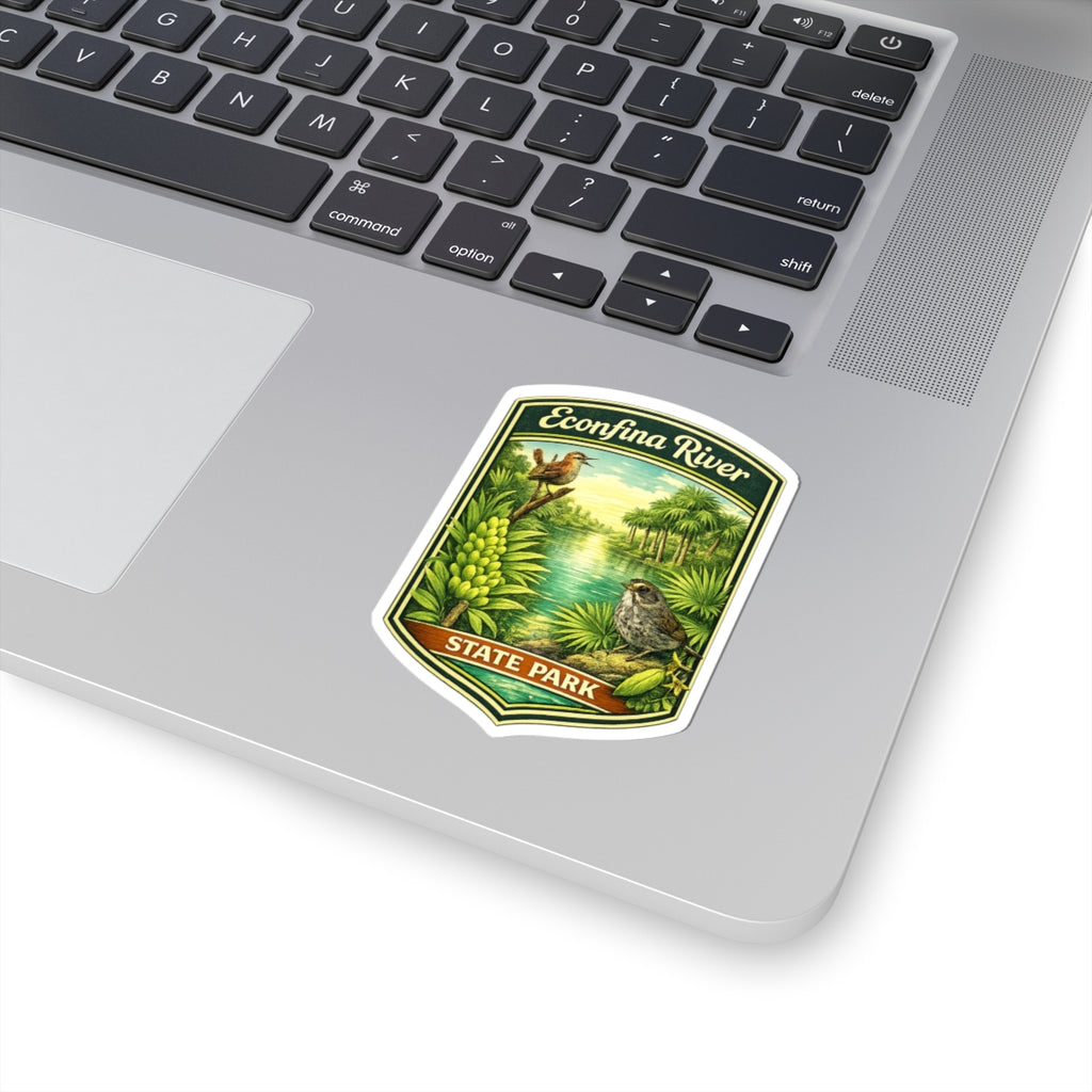 Econfina River State Park Sticker — Vintage Nature Badge Sticker (Kiss-Cut)