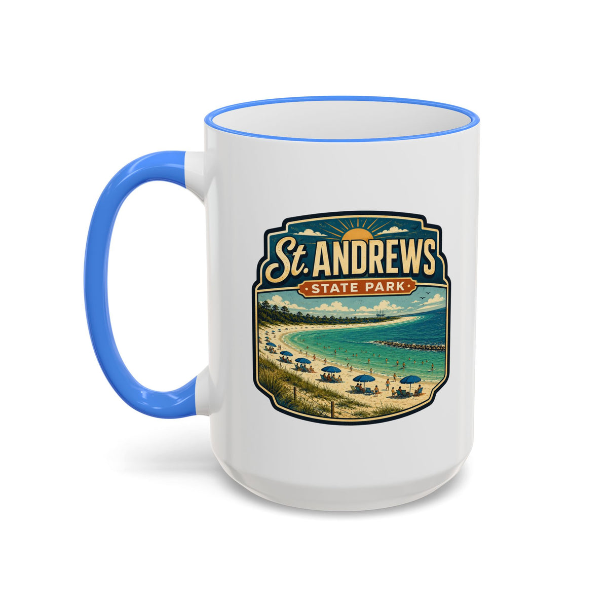 St. Andrews Mug — Accent Rim & Handle 11oz/15oz