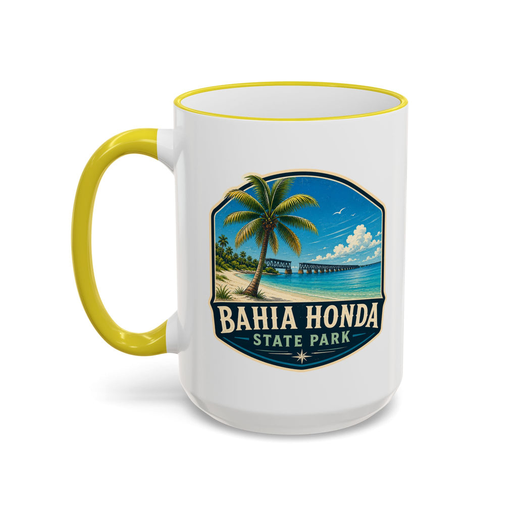 Bahia Honda Vintage Mug — Accent Rim & Handle 11oz/15oz