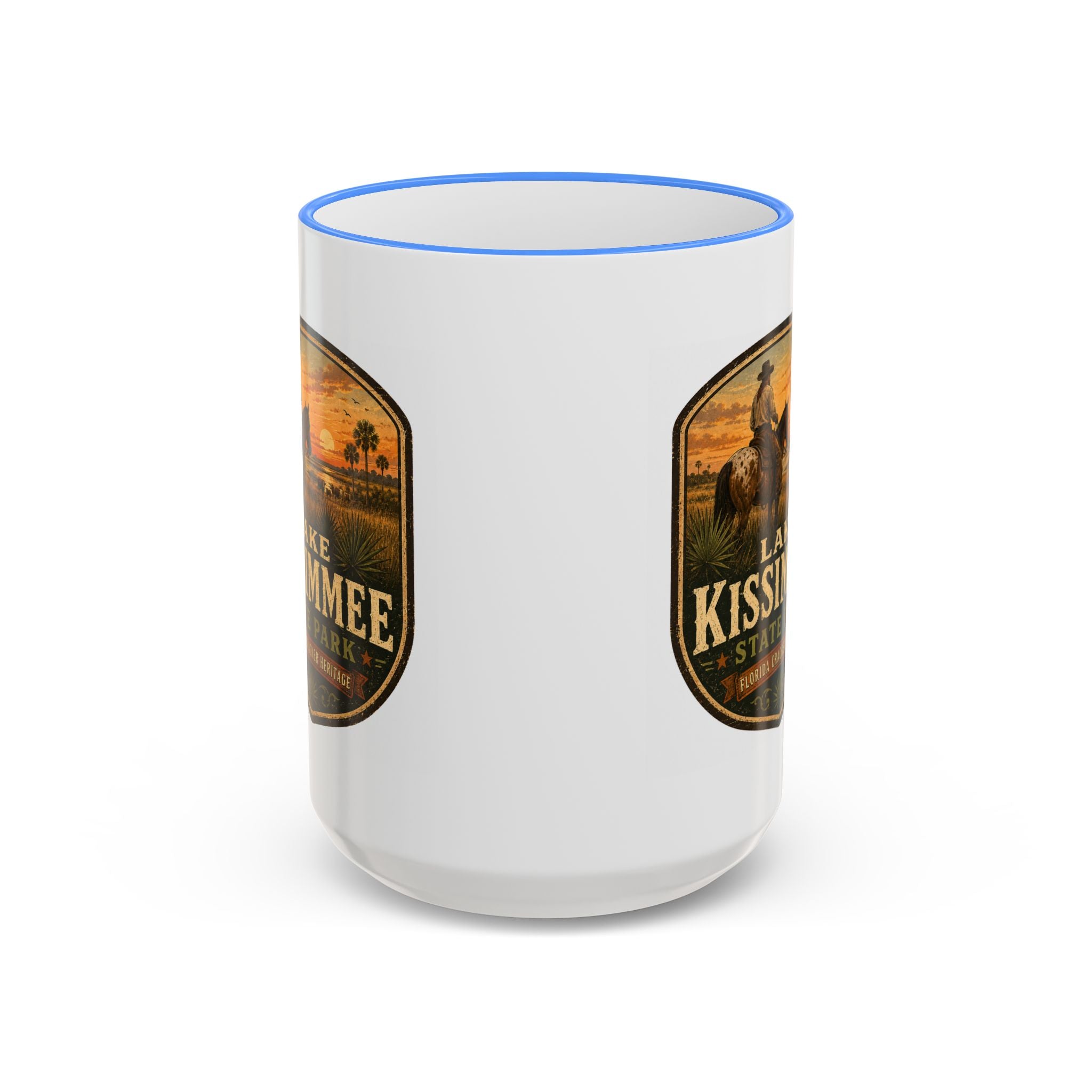 Lake Kissimmee Sunset Mug — Accent Rim & Handle 11oz/15oz