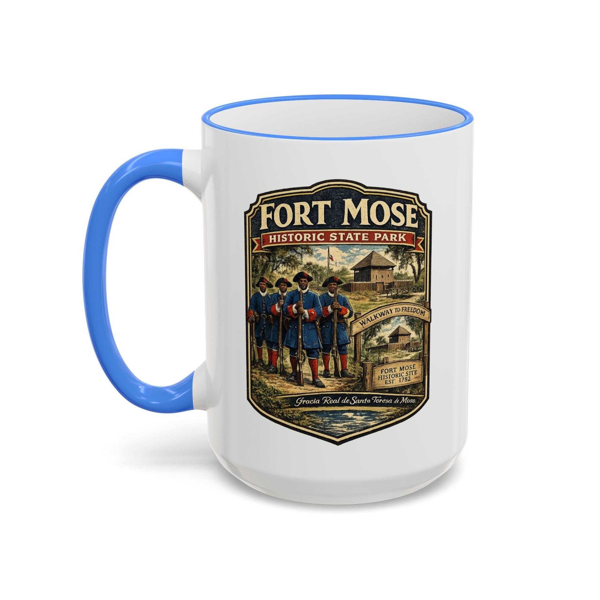 Fort Mose Accent Rim & Handle 11oz/15oz