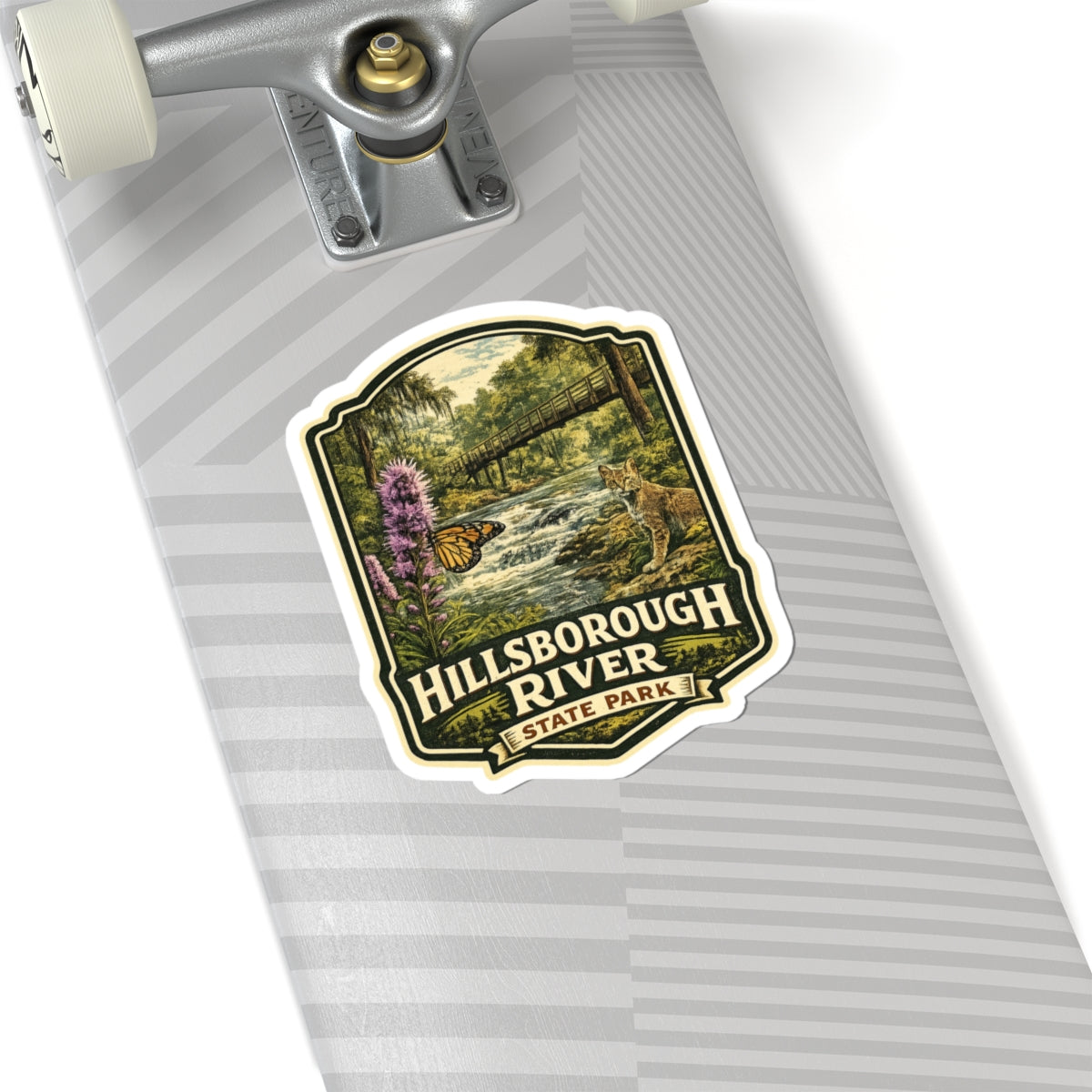 Hillsborough River State Park Sticker — Vintage Nature Park Emblem