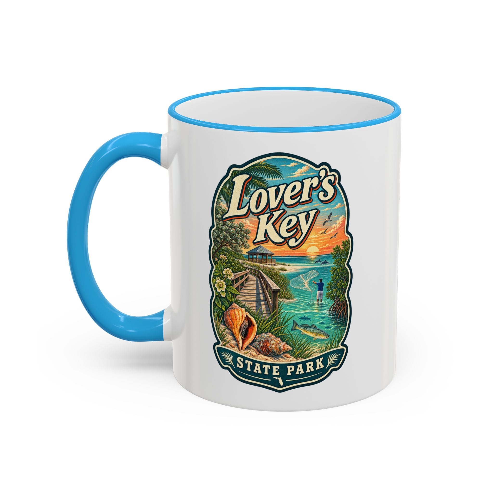 Lovers Key Accent Rim & Handle 11oz/15oz