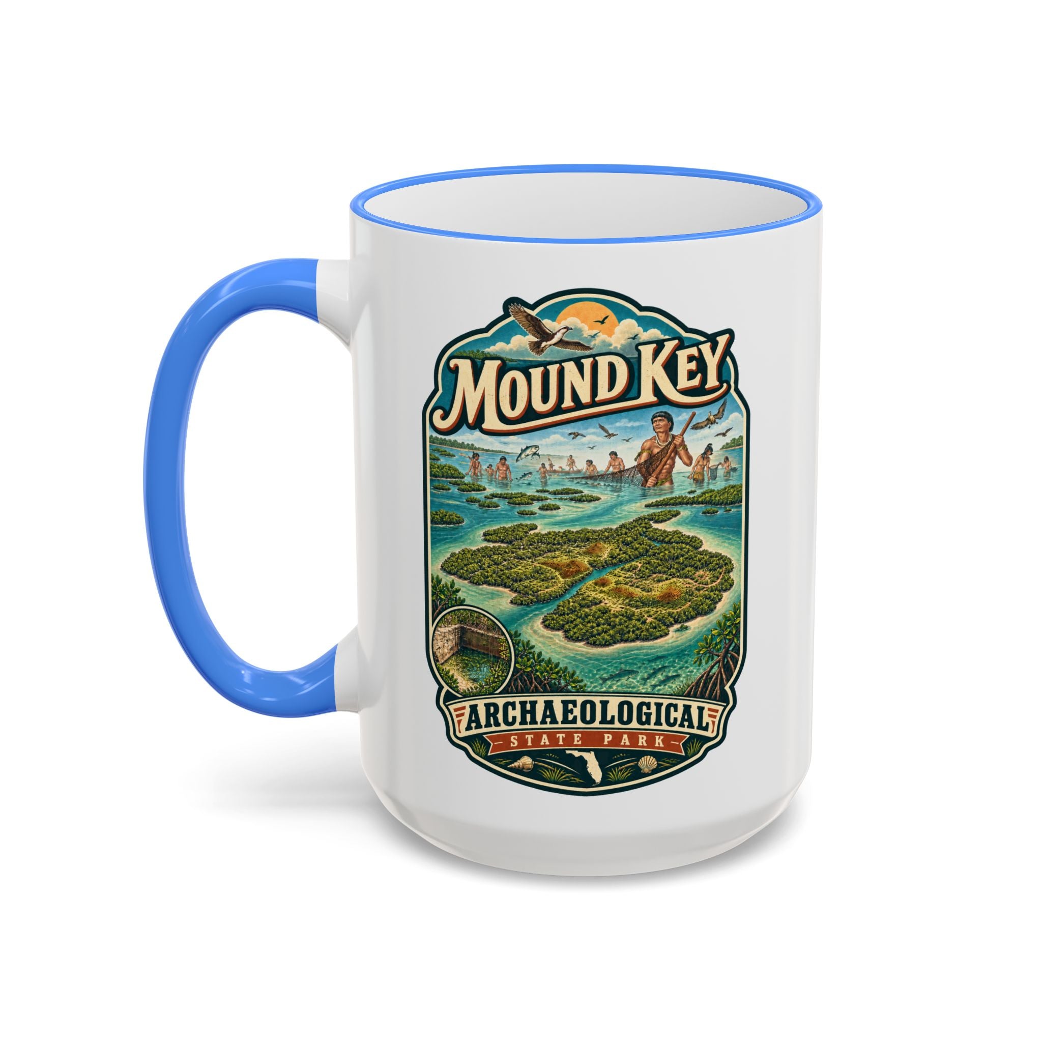 Mound Key Accent Rim & Handle 11oz/15oz