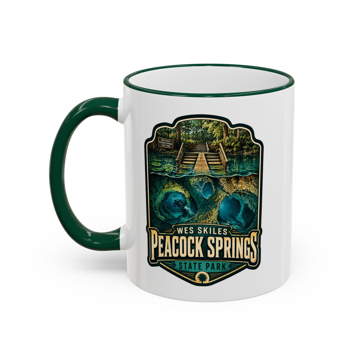 Peacock Springs — Accent Rim & Handle 11oz/15oz