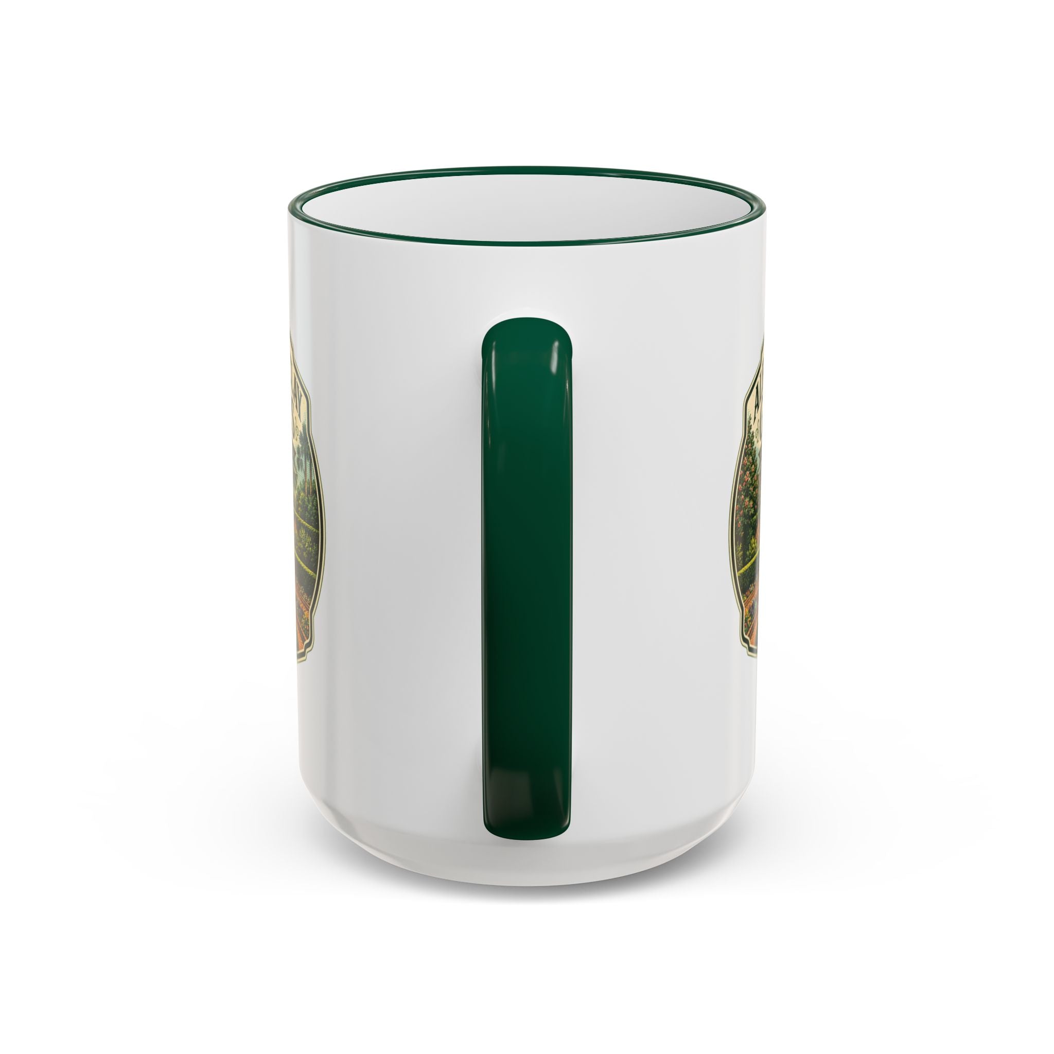 Maclay Gardens Vintage Mug — Accent Rim & Handle 11oz/15oz