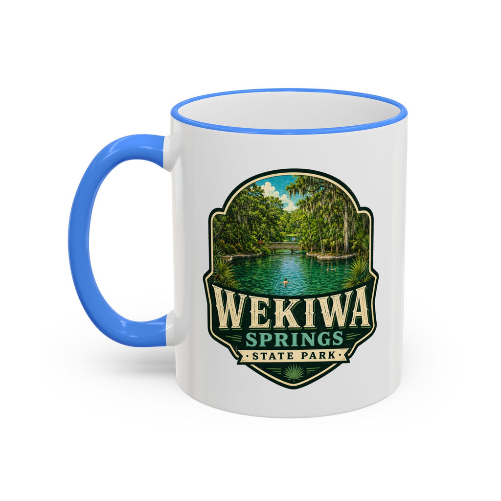 Wekiwa Springs Vintage Mug — Accent Rim & Handle 11oz/15oz