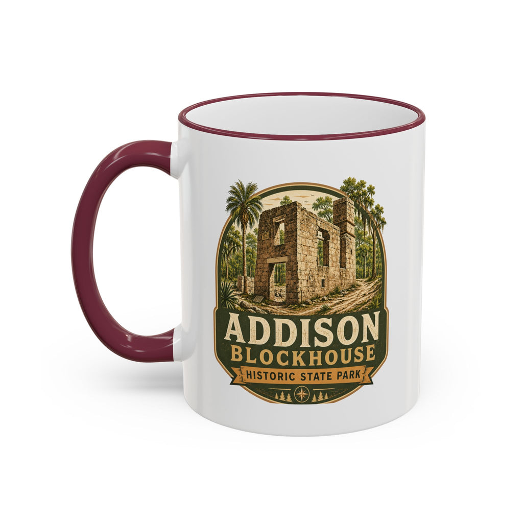 Addison Blockhouse Vintage Mug — Accent Rim & Handle 11oz/15oz