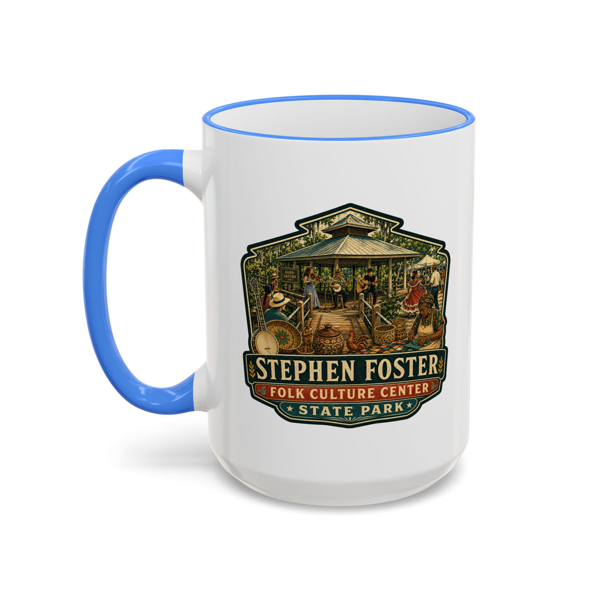 Stephen Foster Mug — Accent Rim & Handle 11oz/15oz