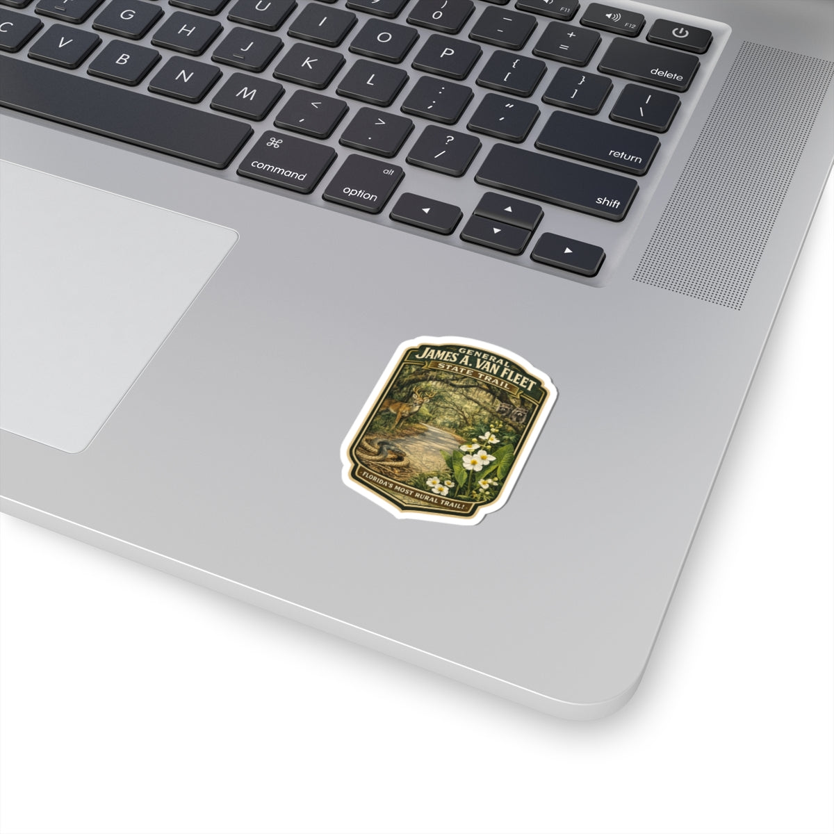 James A. Van Fleet State Trail Vintage Nature Sticker — Kiss-Cut Florida Trail Decal