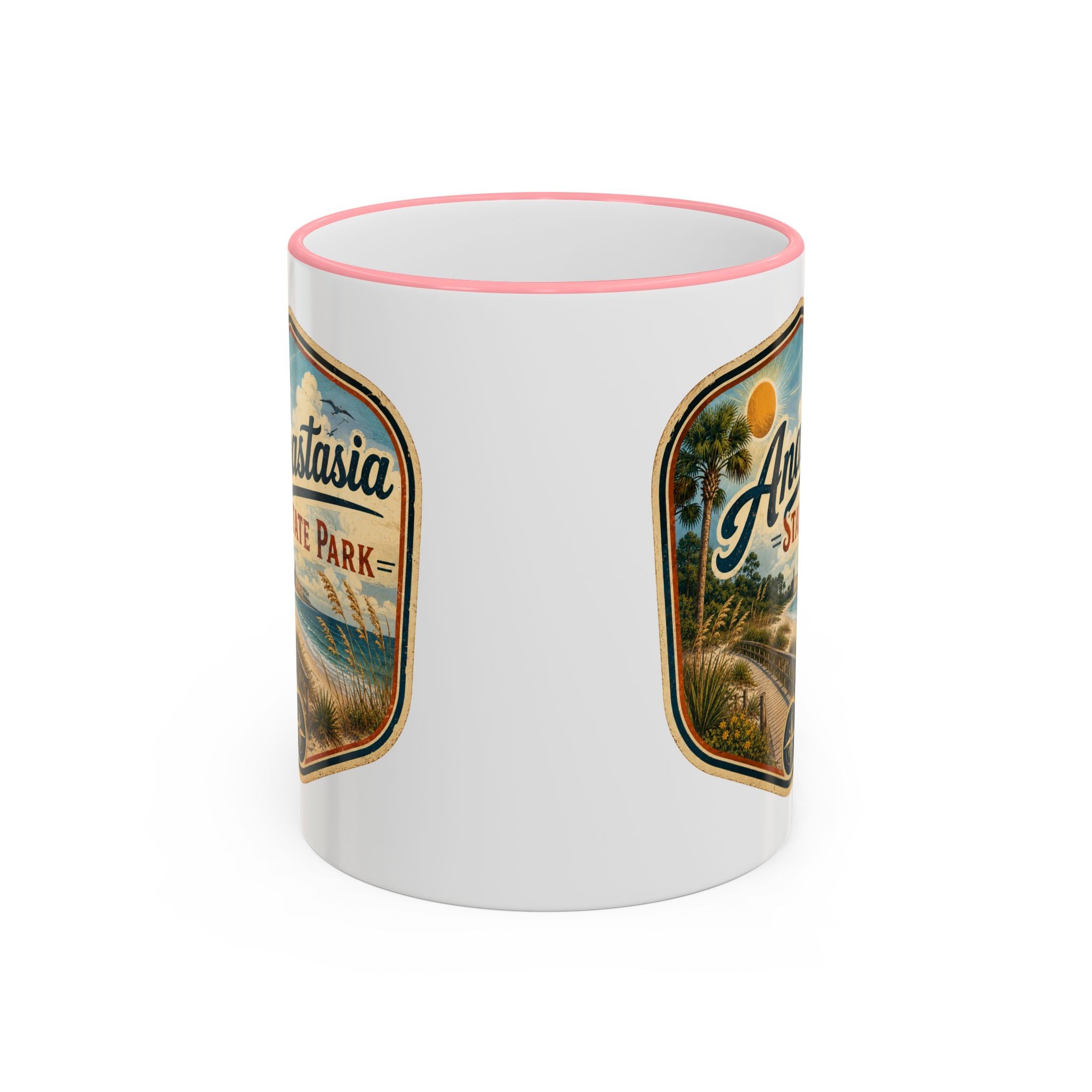 Anastasia Vintage Mug — Accent Rim & Handle 11oz/15oz