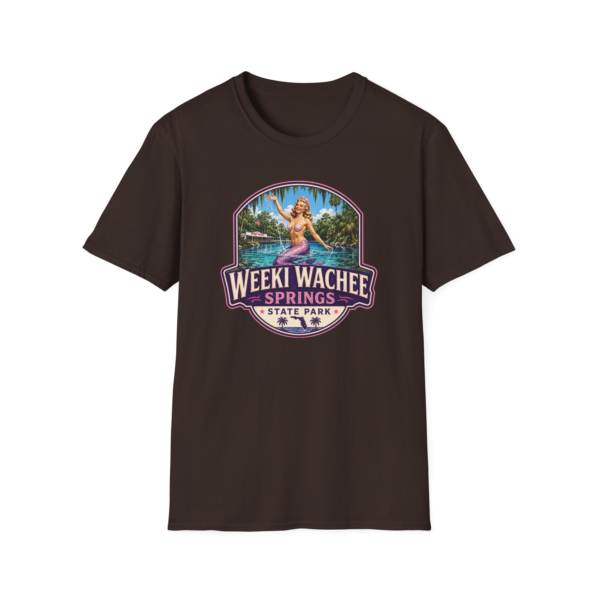 Weeki Wachee Springs — Retro Tee Pink
