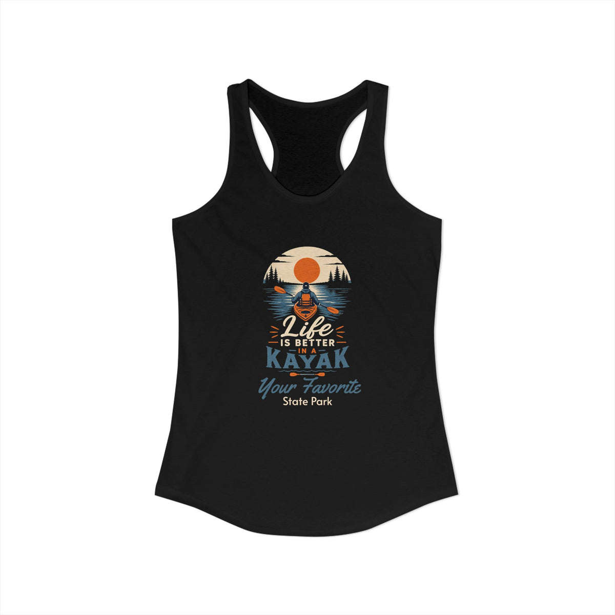 CUSTOMIZABLE Life is Better Racerback Tank