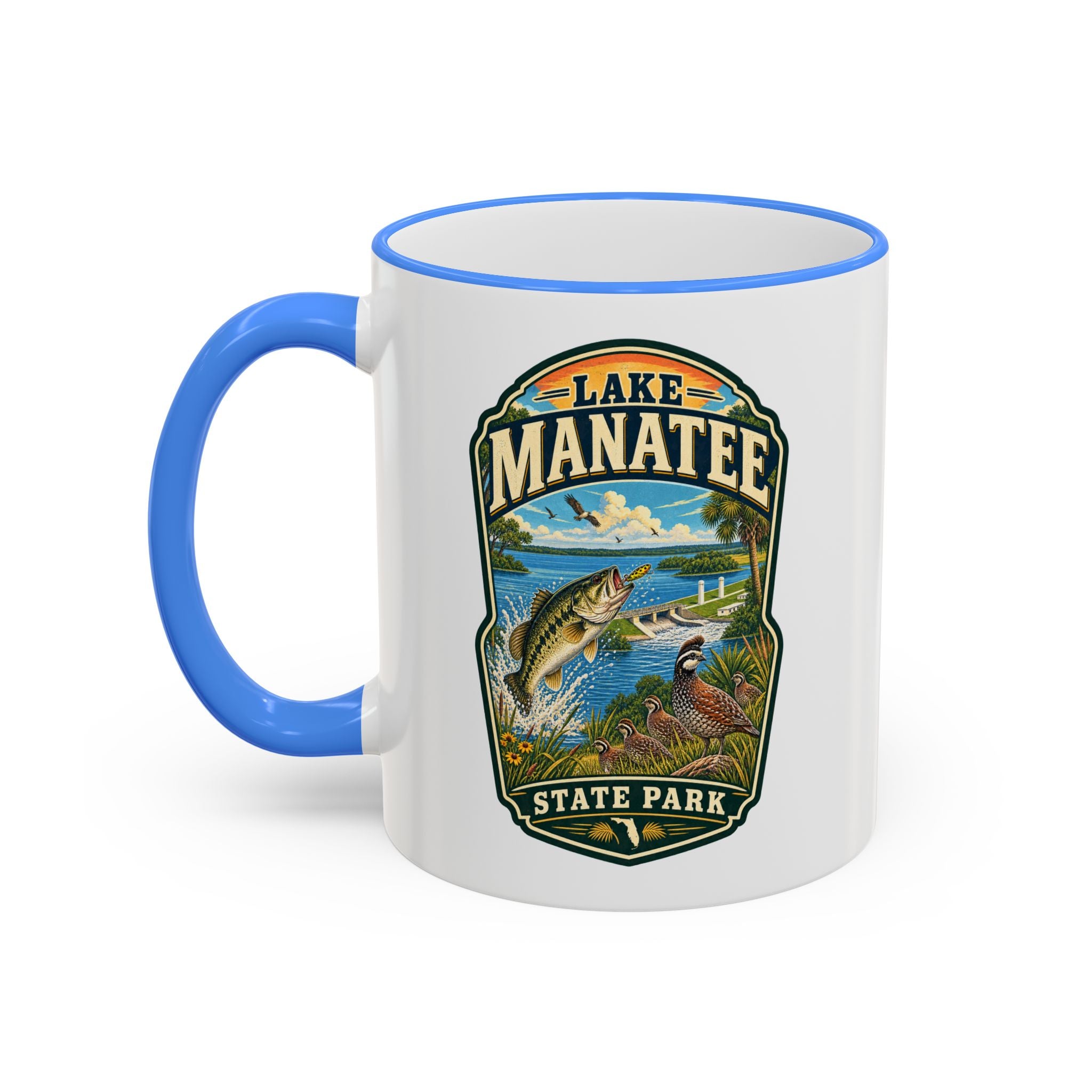 Lake Manatee Accent Rim & Handle 11oz/15oz