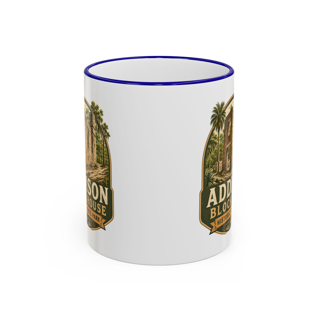 Addison Blockhouse Vintage Mug — Accent Rim & Handle 11oz/15oz