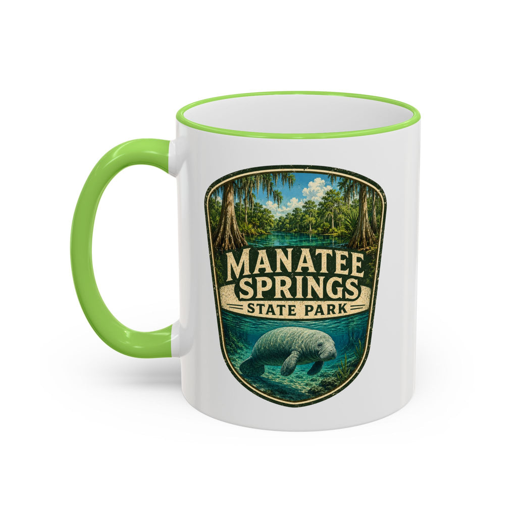 Manatee Springs Manatee Mug — Accent Rim & Handle 11oz/15oz