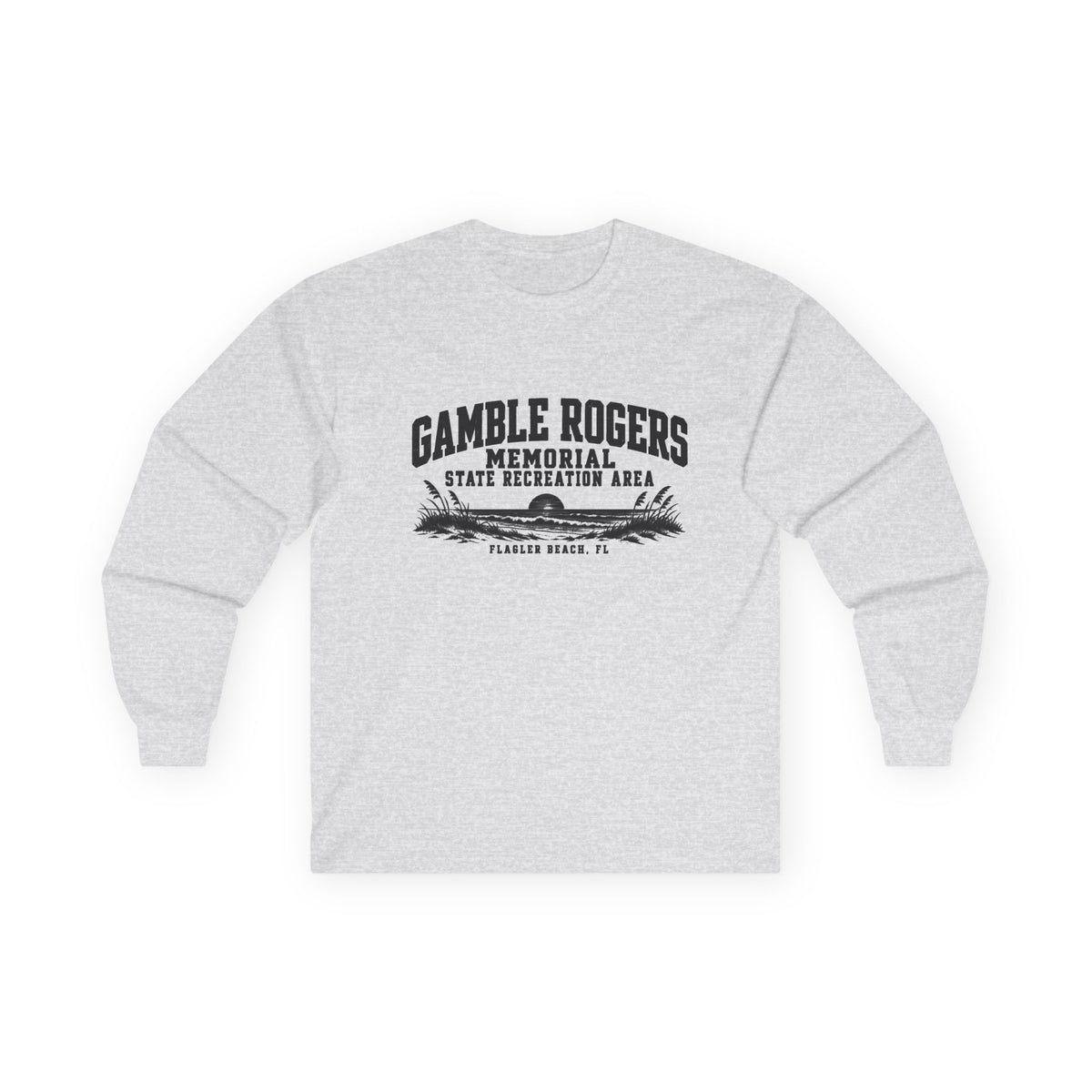 Gamble Rogers Memorial State Recreation Area Logo- Long Sleeve Tee