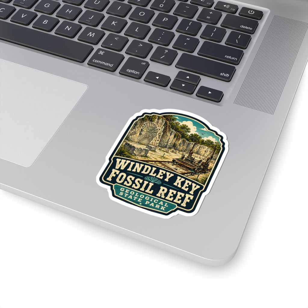 Windley Key Fossil Reef Sticker — Vintage Geological State Park Decal