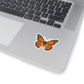 Monarch Butterfly Kiss-Cut Sticker — Vibrant Decal