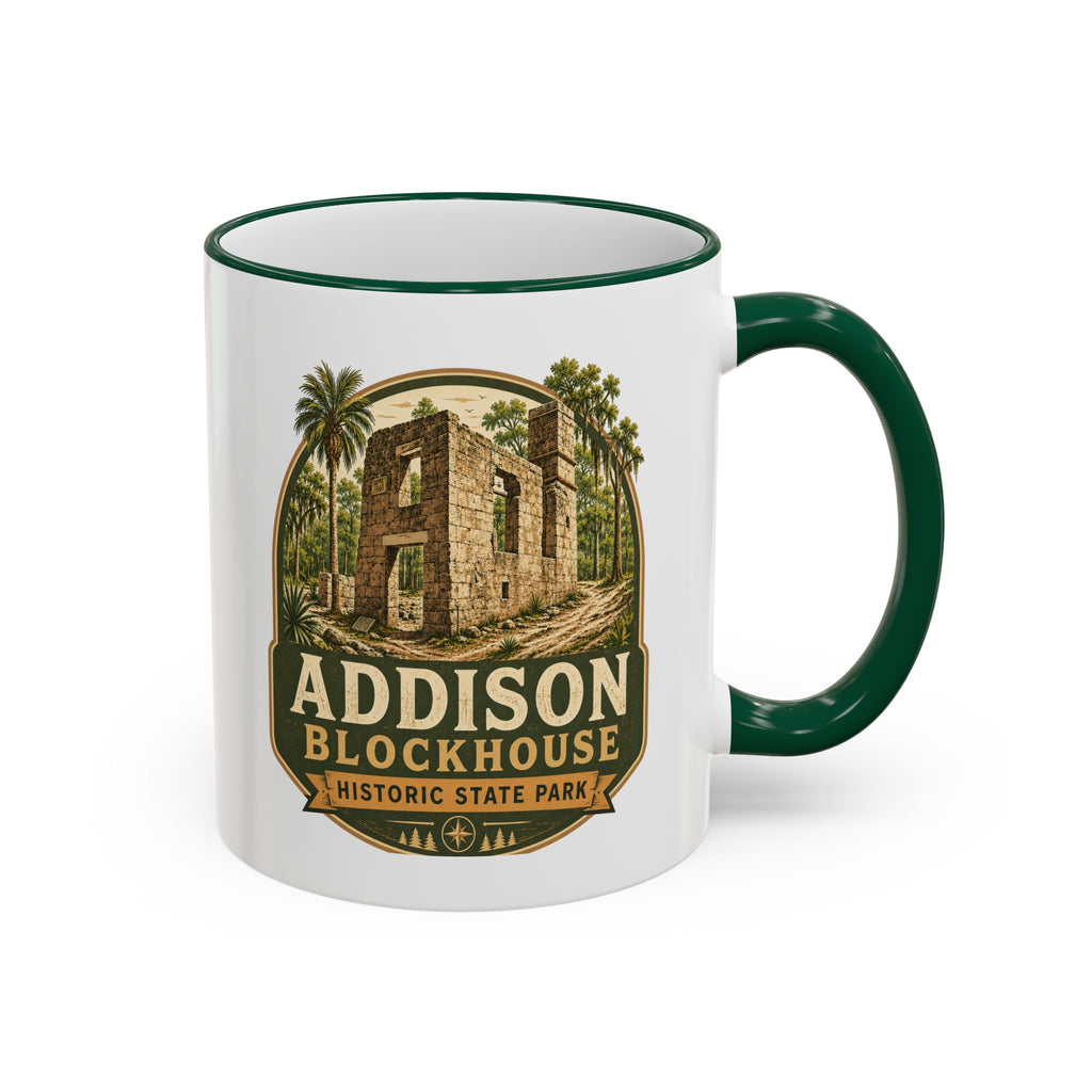 Addison Blockhouse Vintage Mug — Accent Rim & Handle 11oz/15oz