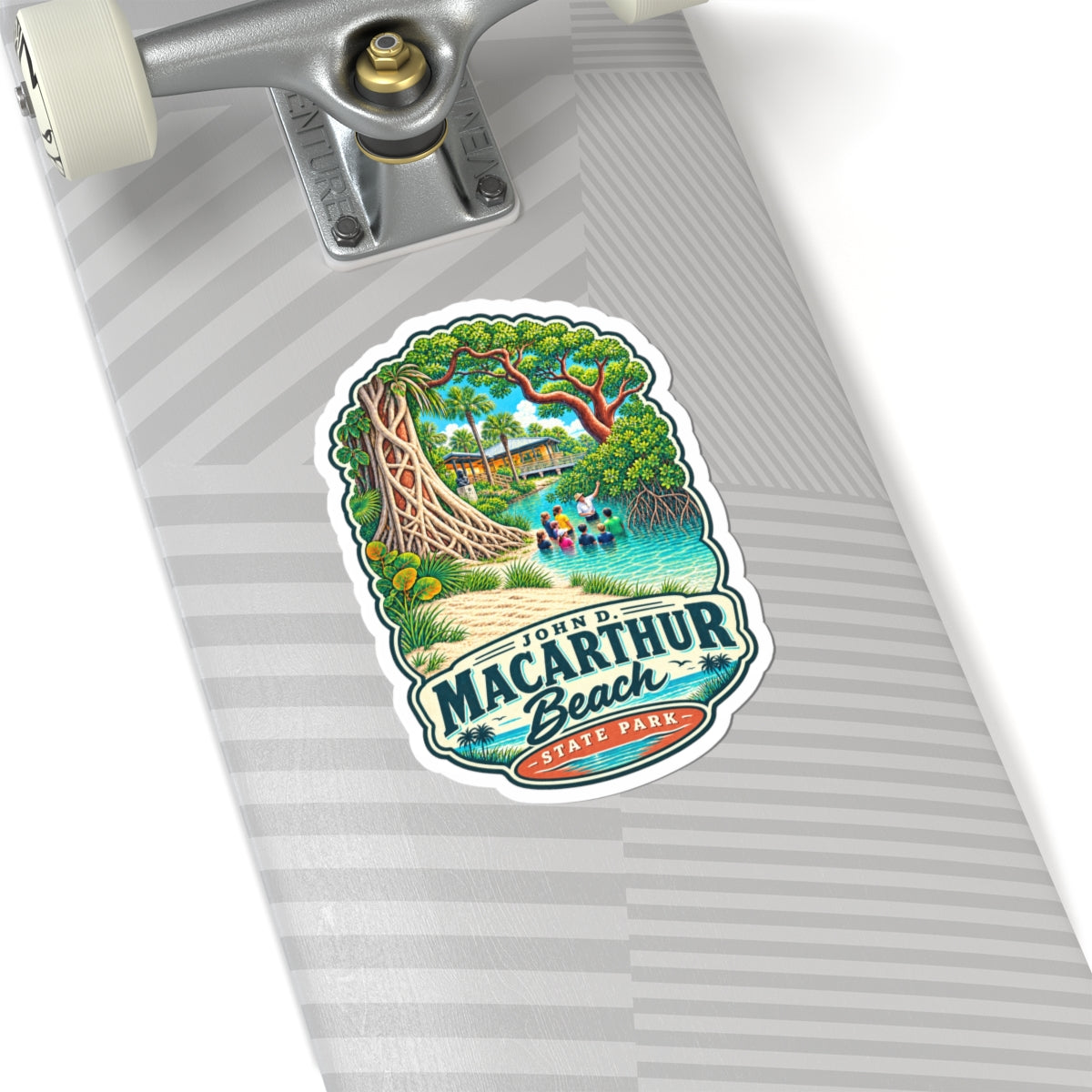 John D. MacArthur Beach State Park Sticker — Scenic Beach Park Kiss-Cut Decal