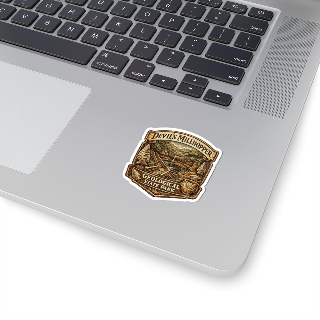 Devil's Millhopper Geological State Park Sticker — Vintage National Park Patch Kiss-Cut