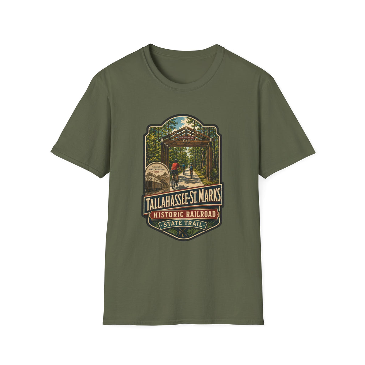 Tallahassee - St. Marks Trail  - Retro Tee