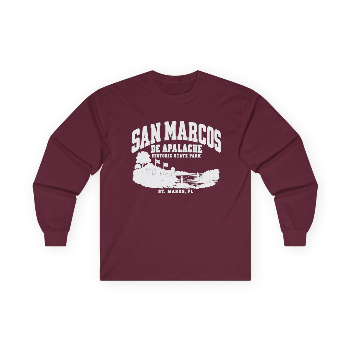 Florida Historic Fort Vintage Graphic Design- Long Sleeve Tee