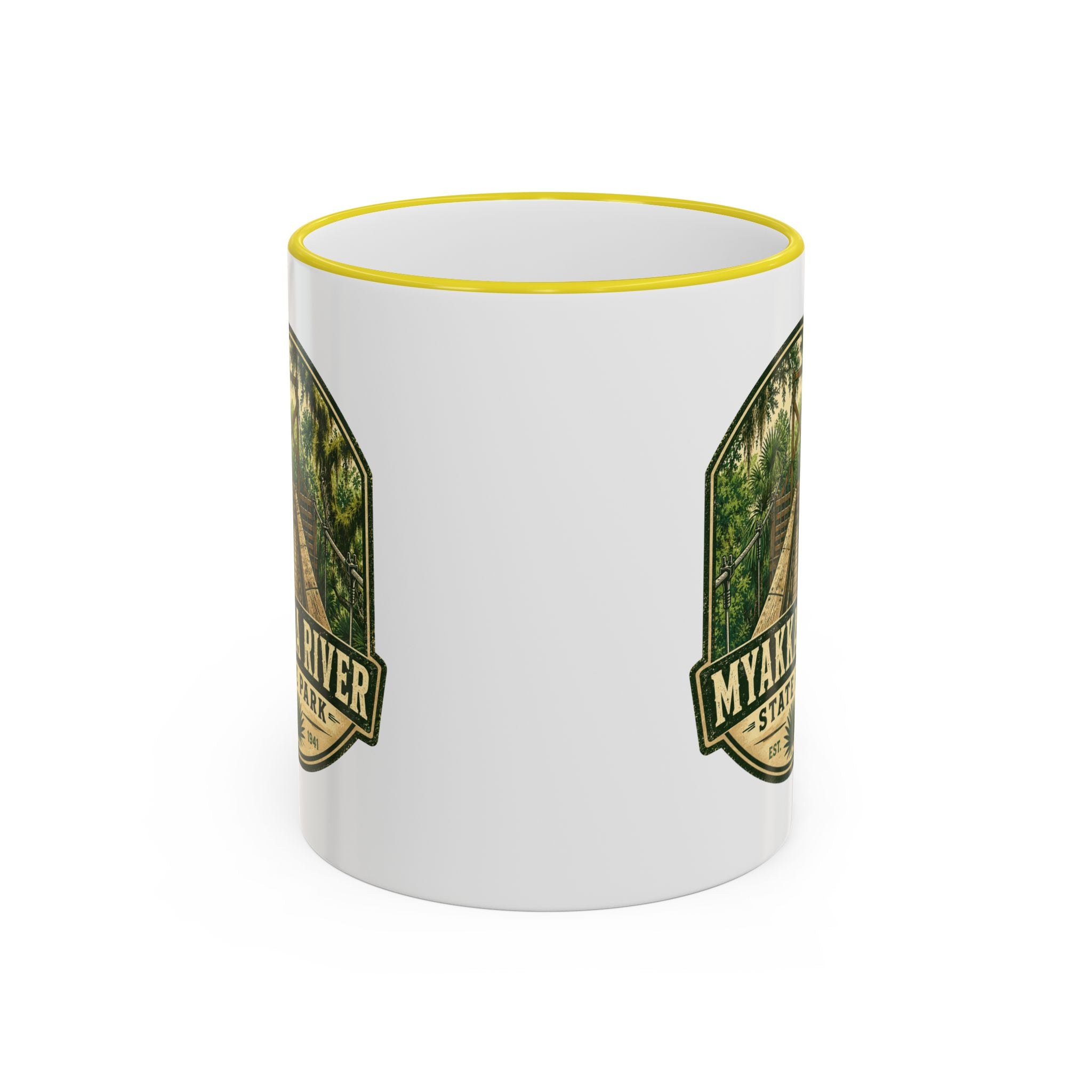 Myakka River Vintage Mug — Accent Rim & Handle 11oz/15oz