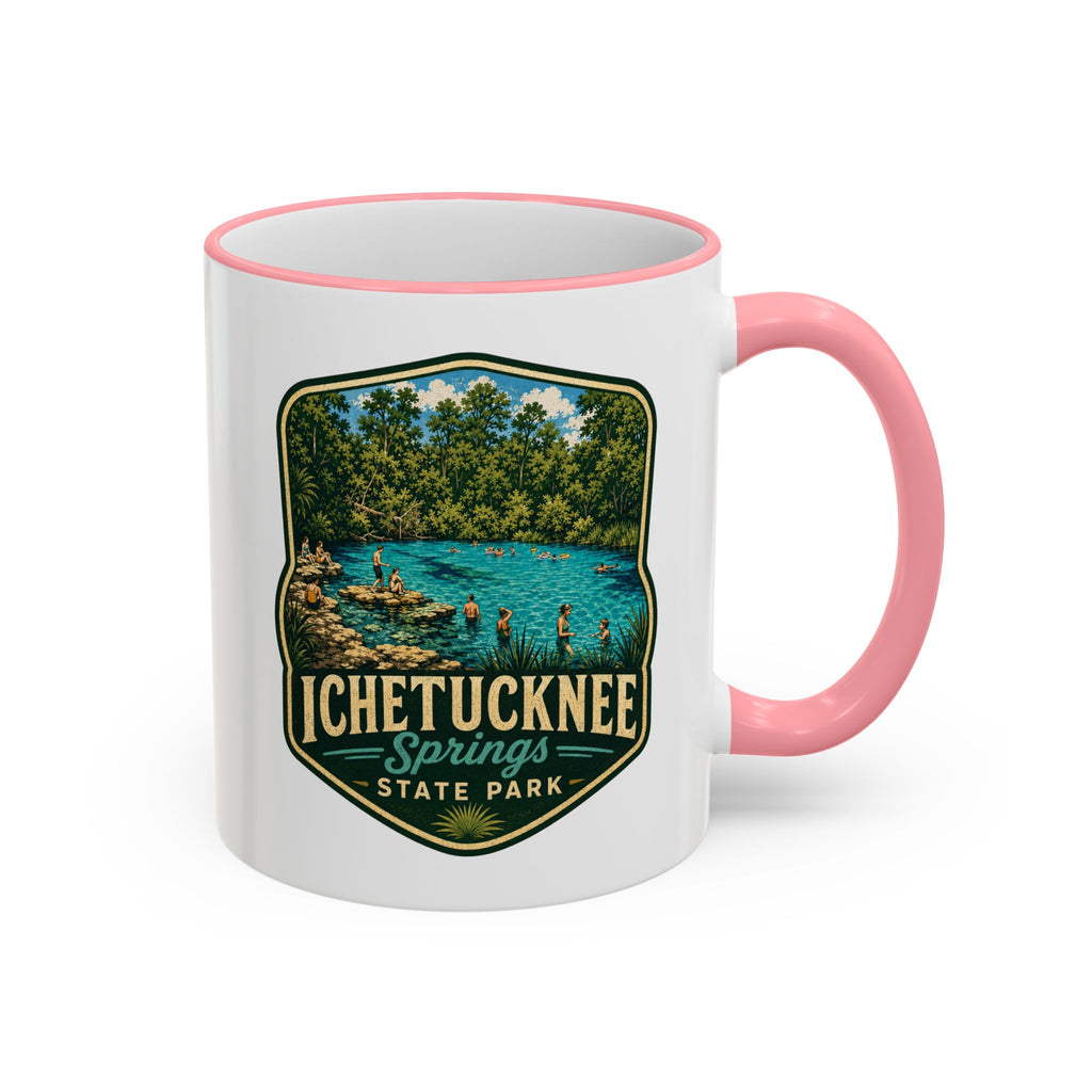 Ichetucknee Springs Vintage Mug — Accent Rim & Handle 11oz/15oz