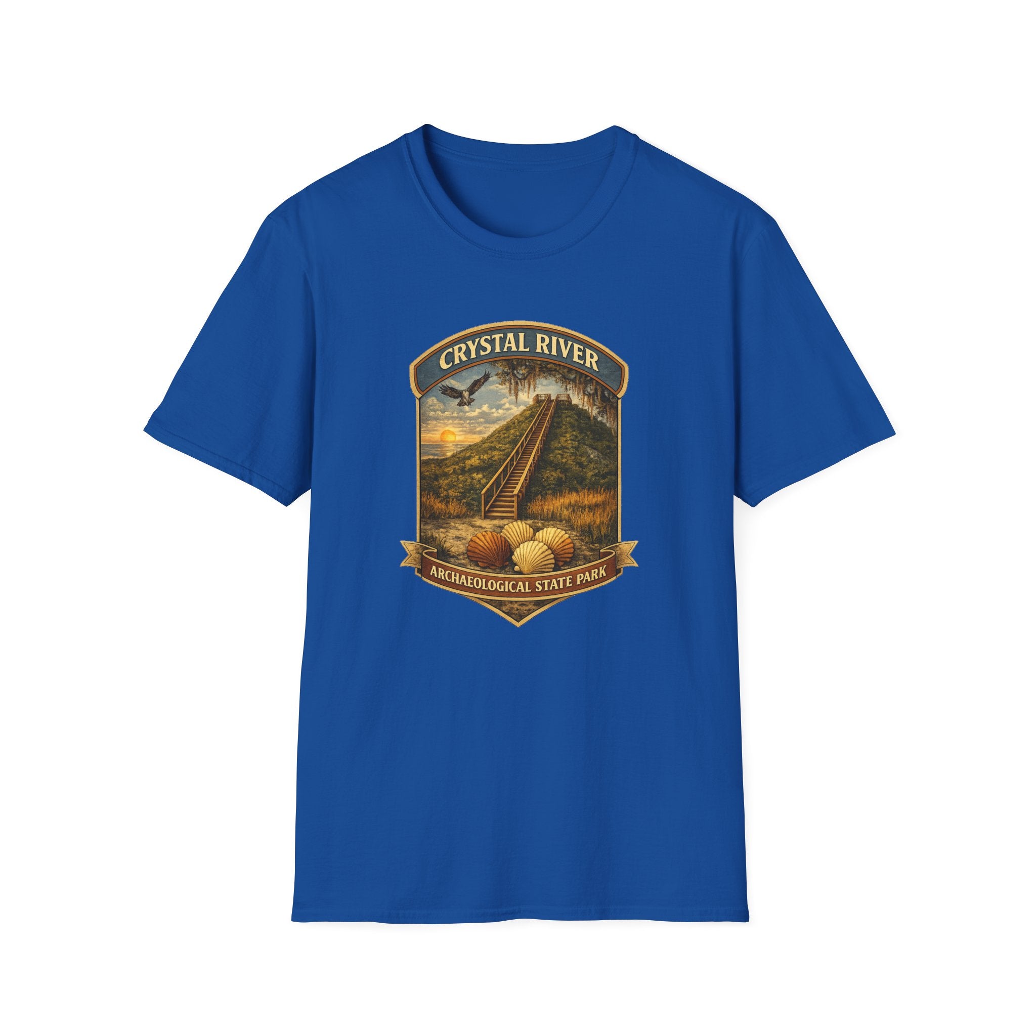 Crystal River Archaeological- Retro Tee