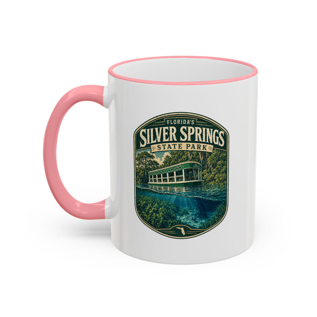 Silver Springs Vintage Mug — Accent Rim & Handle 11oz/15oz