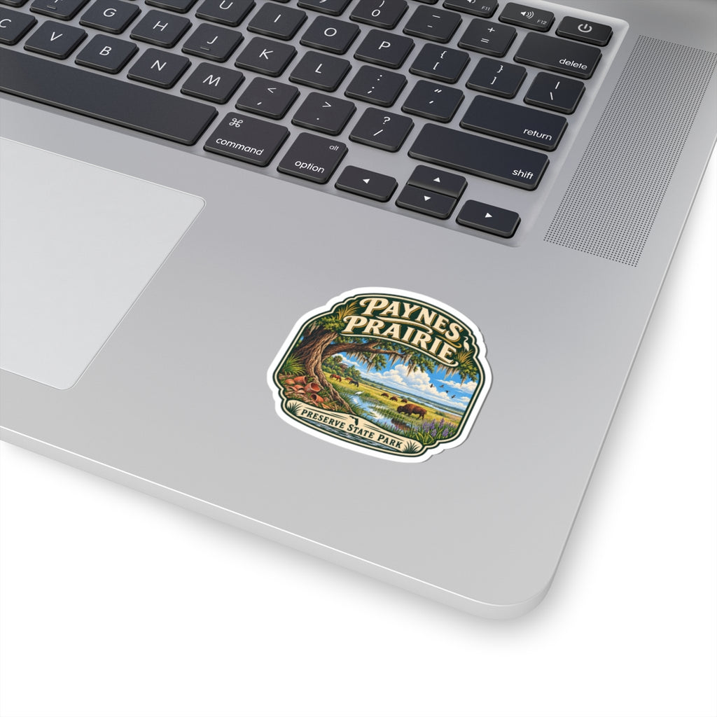 Paynes Prairie Preserve State Park Sticker — Scenic Vintage Nature Kiss-Cut Decal