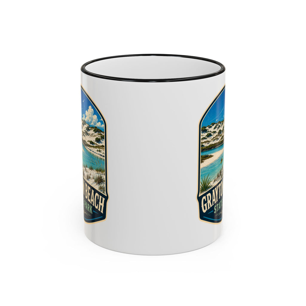 Grayton Beach Vintage Mug — Accent Rim & Handle 11oz/15oz