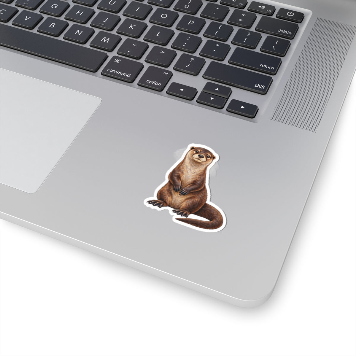 Playful Otter Kiss-Cut Sticker — Cute Waterproof Animal Decal