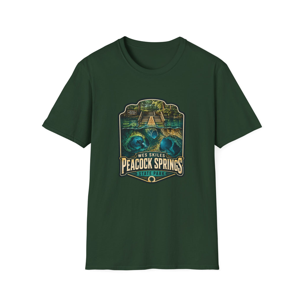 Peacock Springs — Retro Tee
