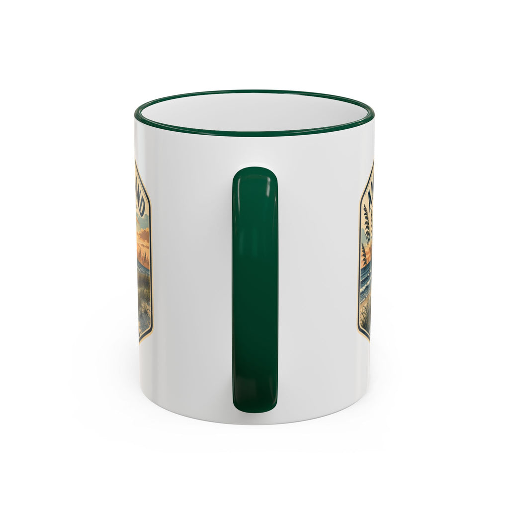 Amelia Island Vintage Mug — Accent Rim & Handle 11oz/15oz