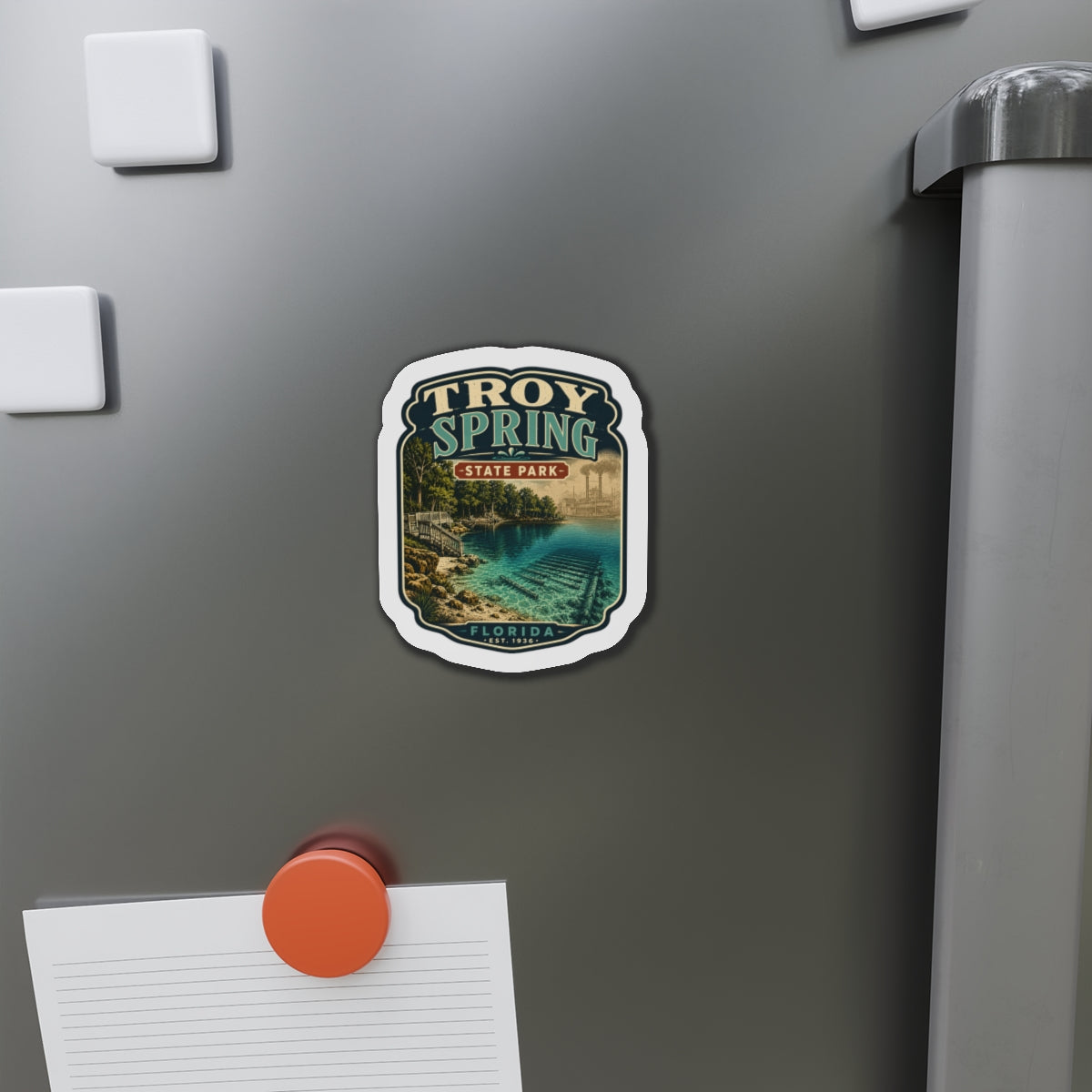 Troy Spring- Die-Cut Magnet