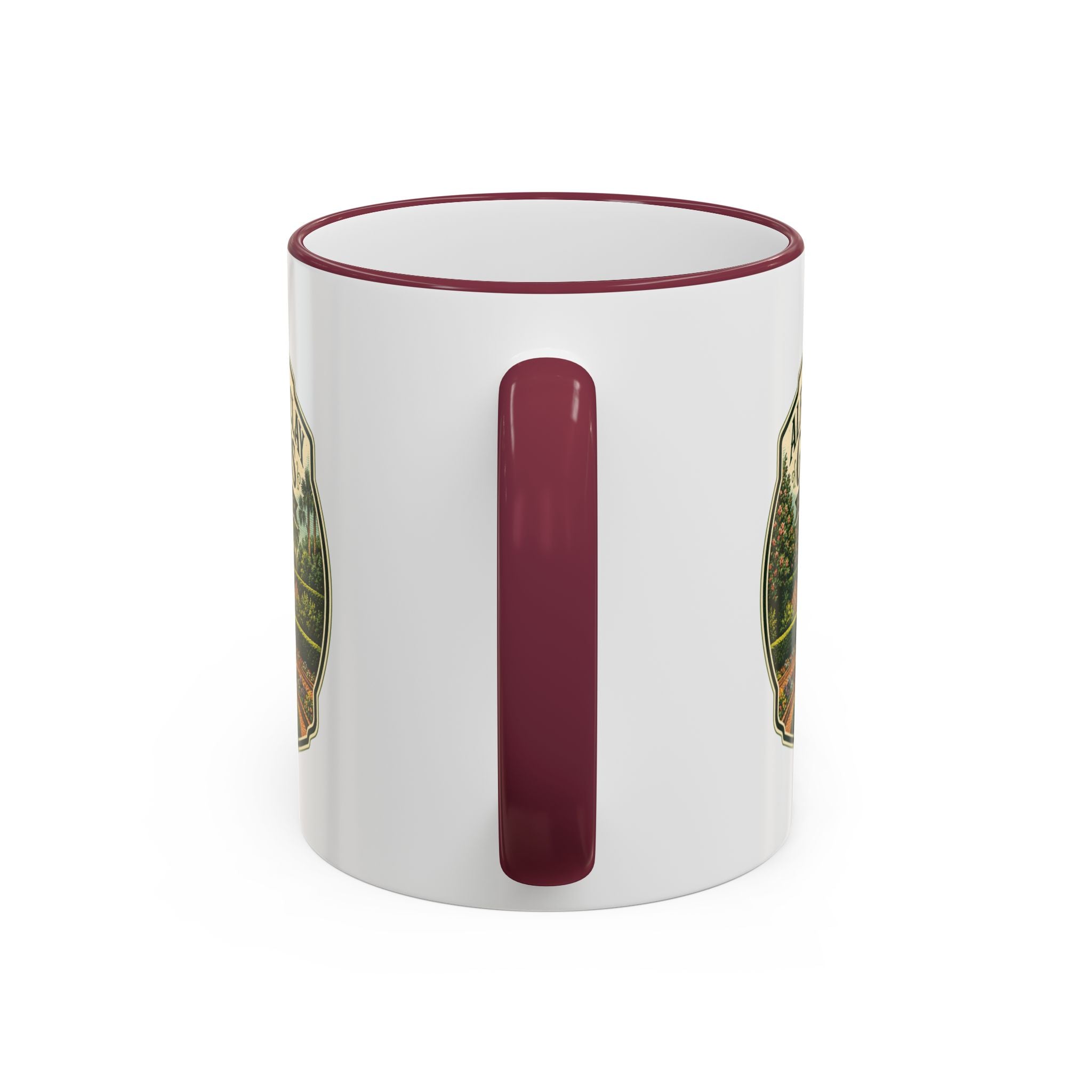 Maclay Gardens Vintage Mug — Accent Rim & Handle 11oz/15oz