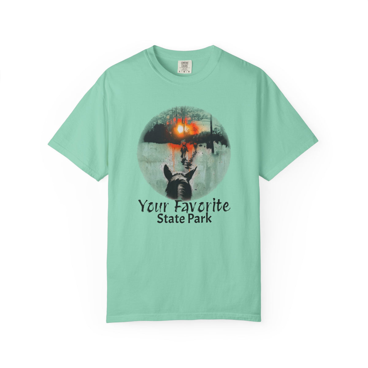 CUSTOMIZABLE Graffiti Sunset Trail Ride T-shirt