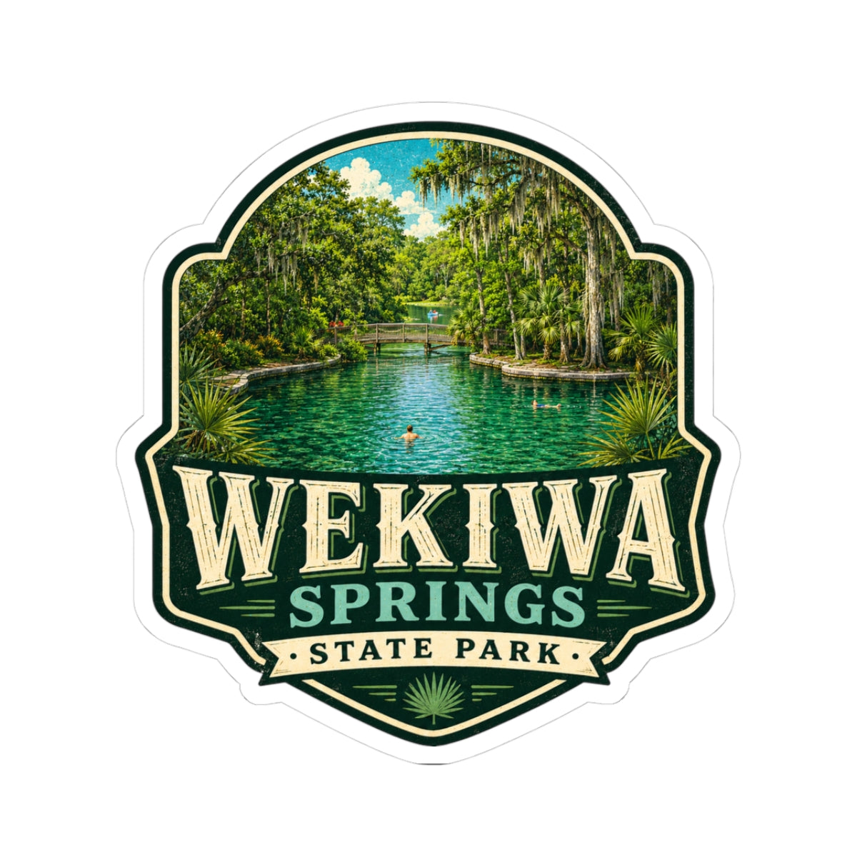 Wekiwa Springs State Park Sticker — Vintage Nature Park Decal