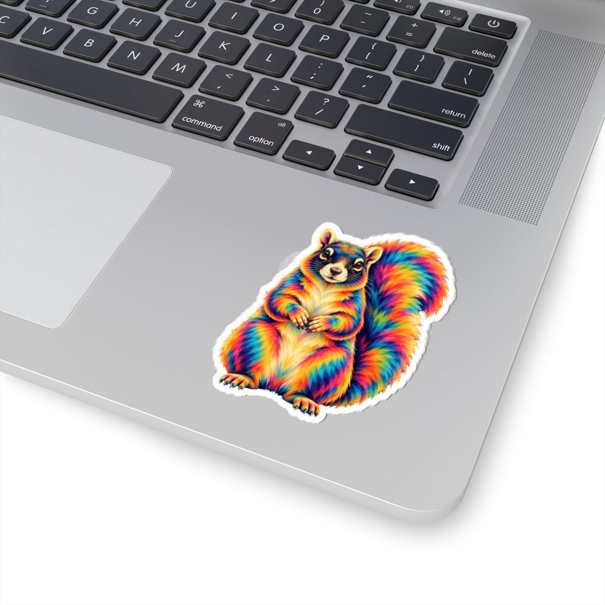 Rainbow Psychedelic Squirrel Sticker